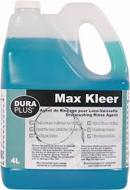 4L Dura Plus® Max Kleer™ Machine Dish Rinse Agent, Liquid, Concentrate